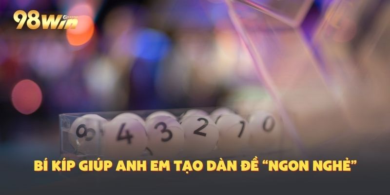 Tạo thành dàn bất bại ngon nghẻ